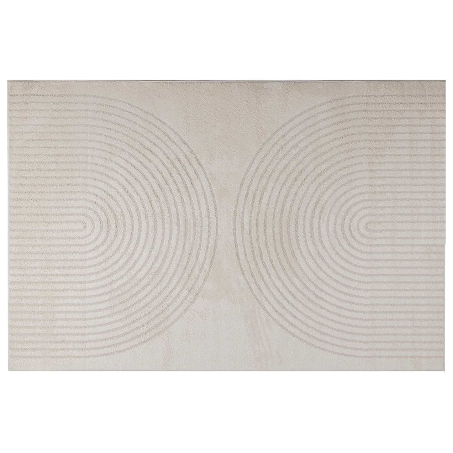 vidaXL Indoor Rug GALATI Cream 170 x 120 cm Polyester 2