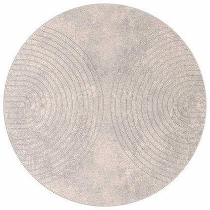 vidaXL Indoor Rug GALATI Beige Ø 160 CM Polyester 2
