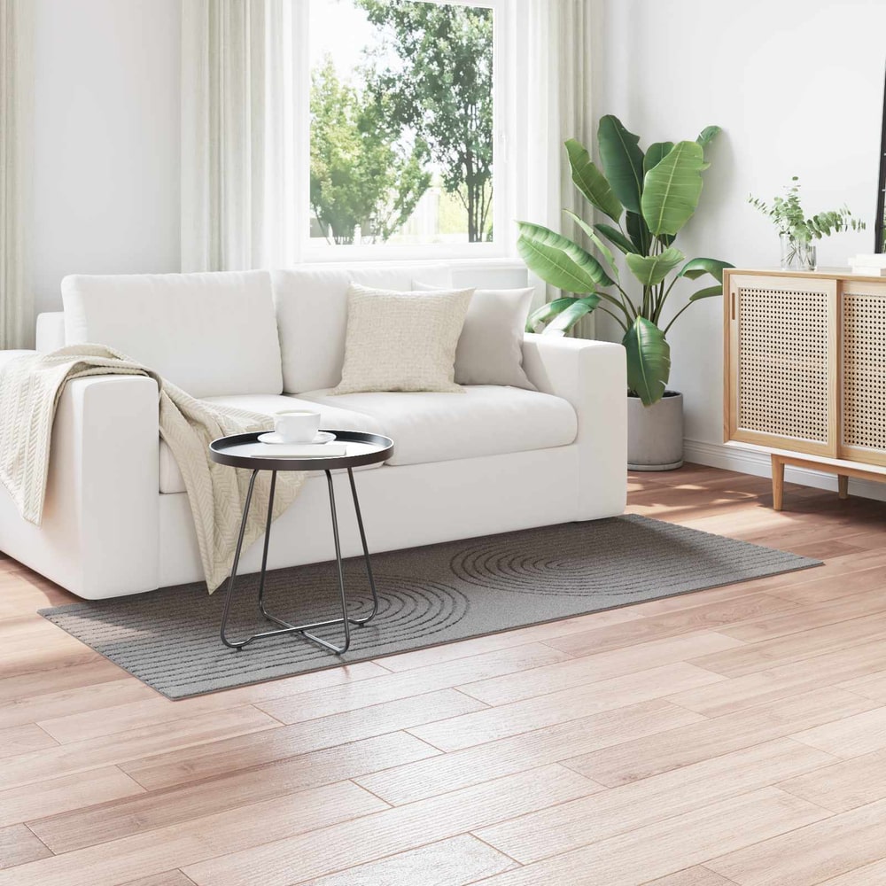 vidaXL Indoor Rug GALATI Polyester Medium Pile Grey