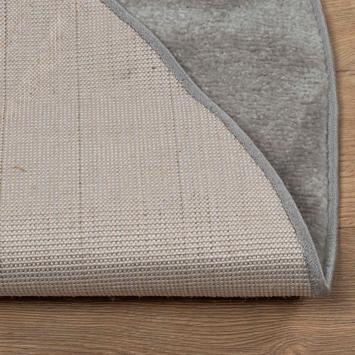 vidaXL Indoor Rug GALATI Grey Ø 160 CM Polyester 4