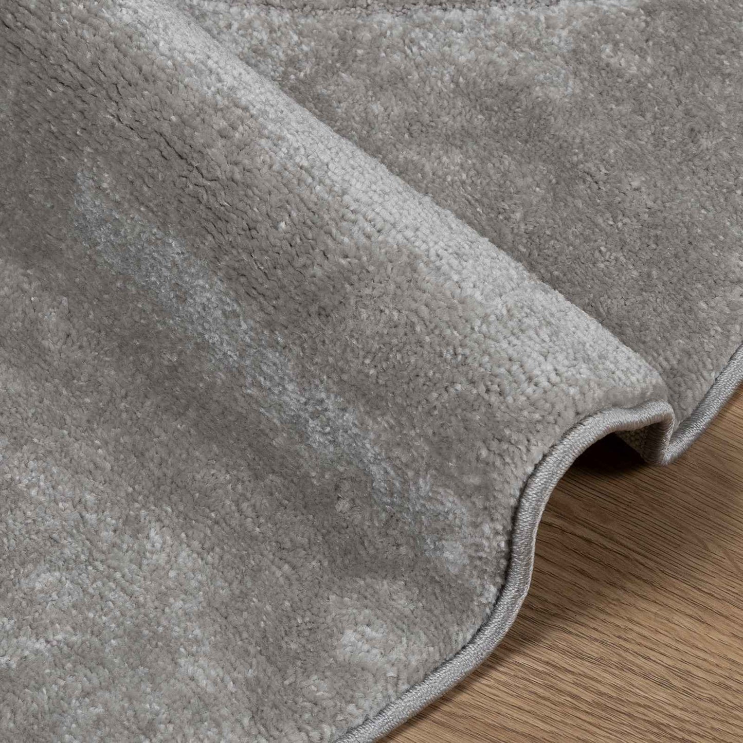 vidaXL Indoor Rug GALATI Grey Ø 160 CM Polyester 5