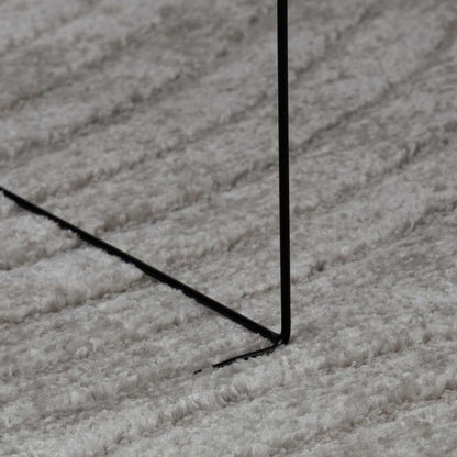 vidaXL Indoor Rug GALATI Grey Ø 160 CM Polyester 6