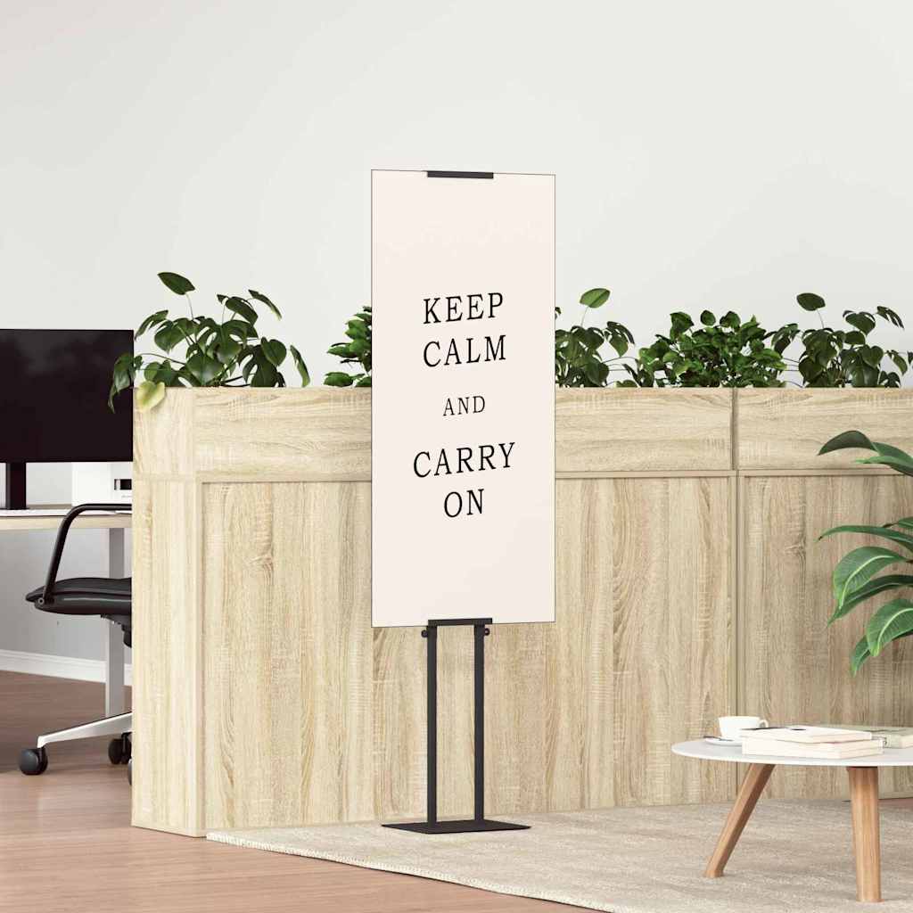 vidaXL Trade Show Displays 2 pcs Black 30 x 23.5 x 210 cm Steel 4