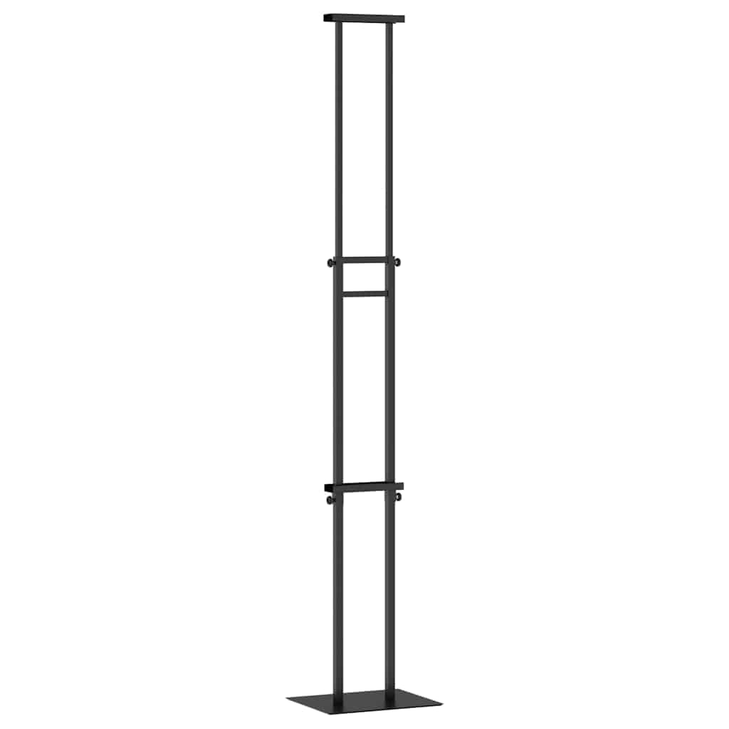vidaXL Trade Show Displays 2 pcs Black 30 x 23.5 x 210 cm Steel 5