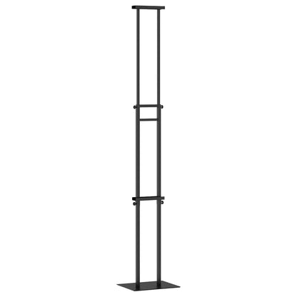 vidaXL Trade Show Displays 2 pcs Black 30 x 23.5 x 210 cm Steel 5