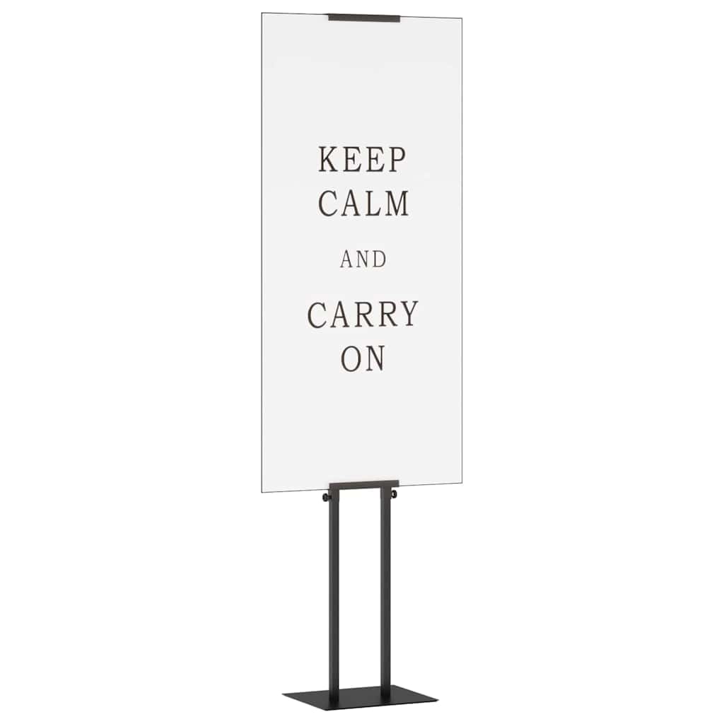 vidaXL Trade Show Displays 2 pcs Black 30 x 23.5 x 210 cm Steel 3