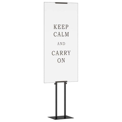 vidaXL Trade Show Displays 2 pcs Black 30 x 23.5 x 210 cm Steel 3
