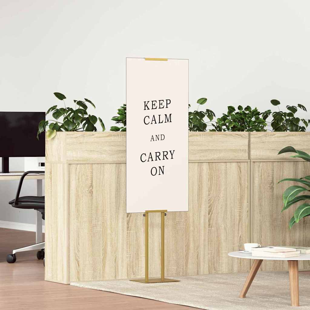 vidaXL Trade Show Displays 2 pcs Gold 30 x 23.5 x 210 cm Steel 4