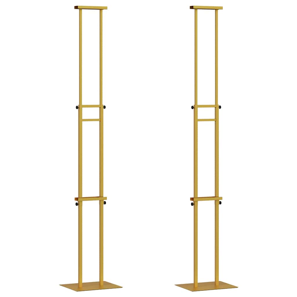 vidaXL Trade Show Displays 2 pcs Gold 30 x 23.5 x 210 cm Steel 2