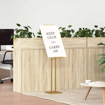 vidaXL Trade Show Displays 2 pcs Gold 26.5 x 26.5 x 150 cm Steel 4