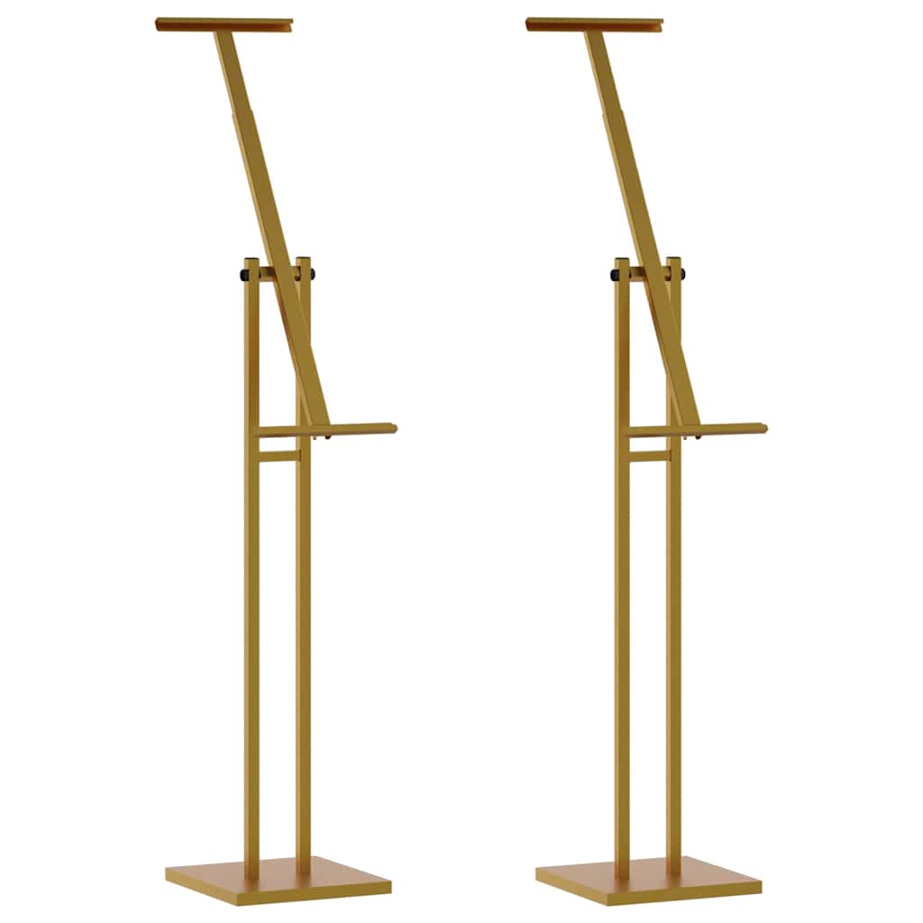 vidaXL Trade Show Displays 2 pcs Gold 26.5 x 26.5 x 150 cm Steel 2