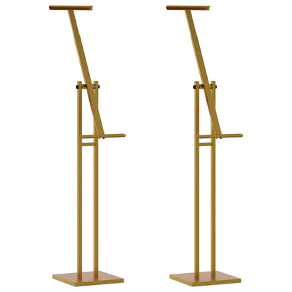 vidaXL Trade Show Displays 2 pcs Gold 26.5 x 26.5 x 150 cm Steel 2