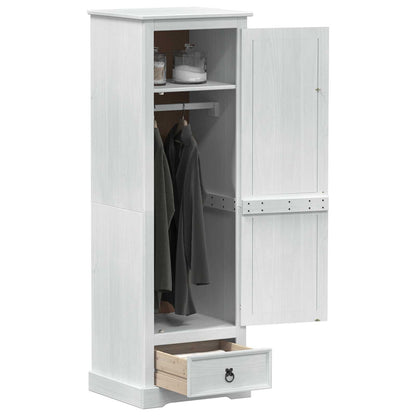 vidaXL Wardrobes White 55 x 50 x 170 cm Solid Pine Wood 3
