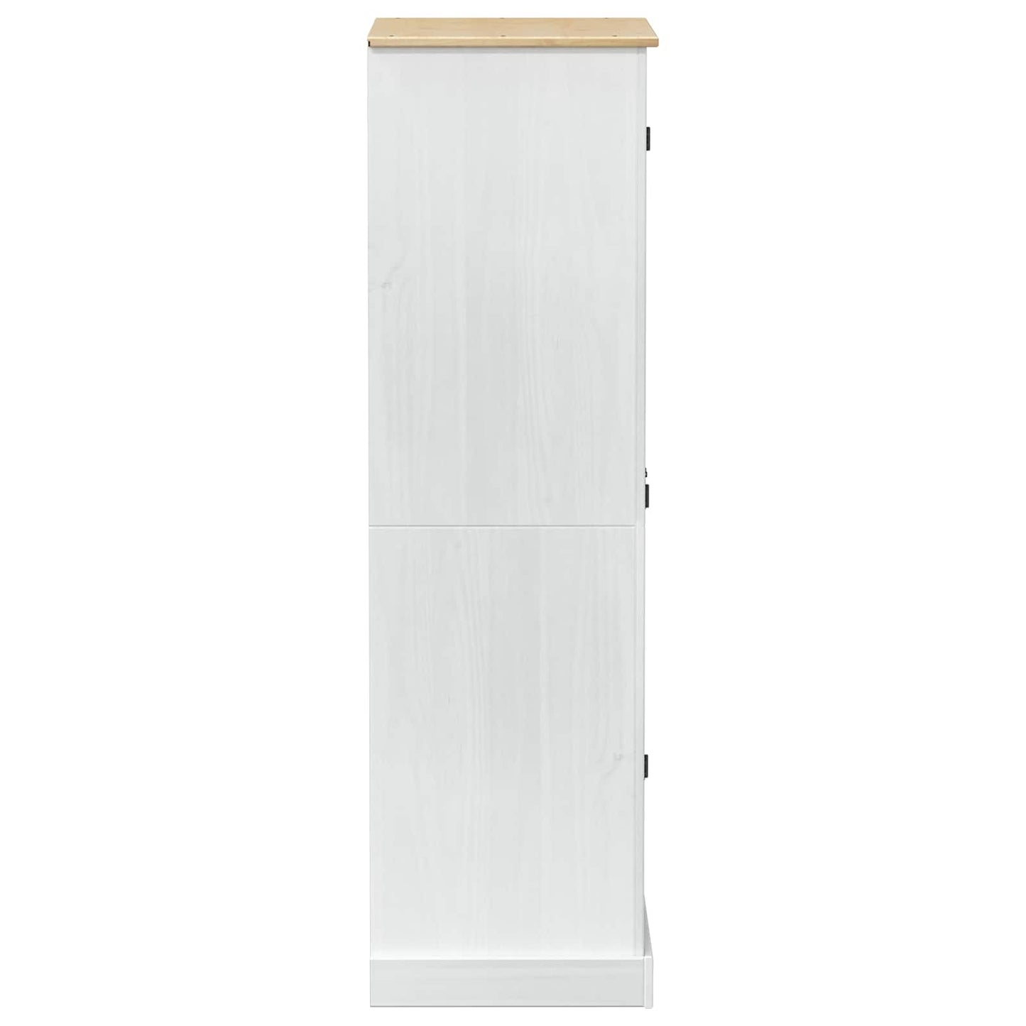 vidaXL Wardrobes with Drawer White 76 x 50 x 170 cm Solid Pine Wood 5
