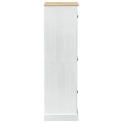 vidaXL Wardrobes with Drawer White 76 x 50 x 170 cm Solid Pine Wood 5