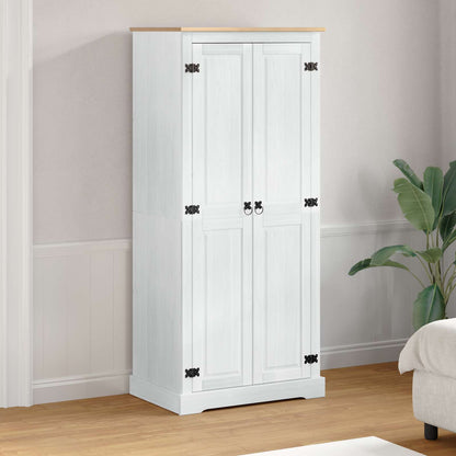 vidaXL Wardrobes White 76 x 50 x 170 cm Solid Pine Wood 1
