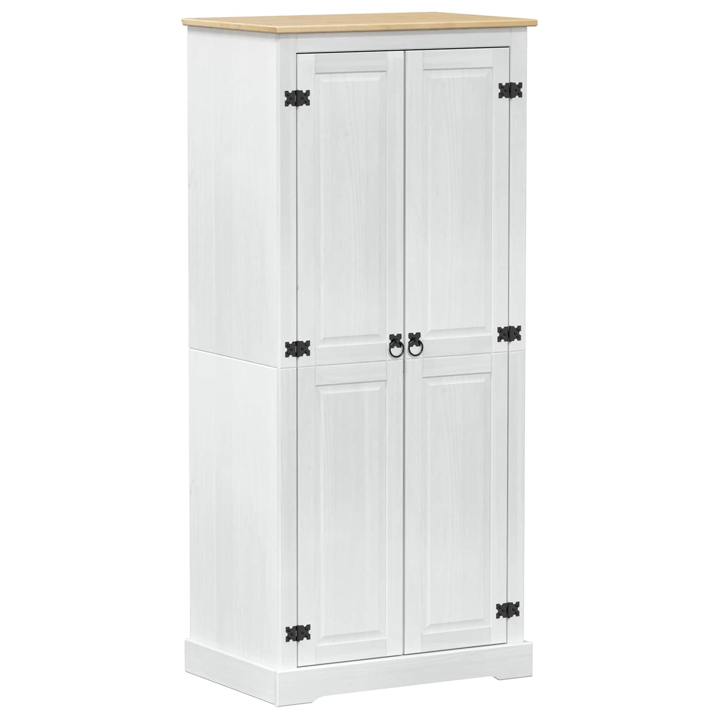 vidaXL Wardrobes White 76 x 50 x 170 cm Solid Pine Wood 2