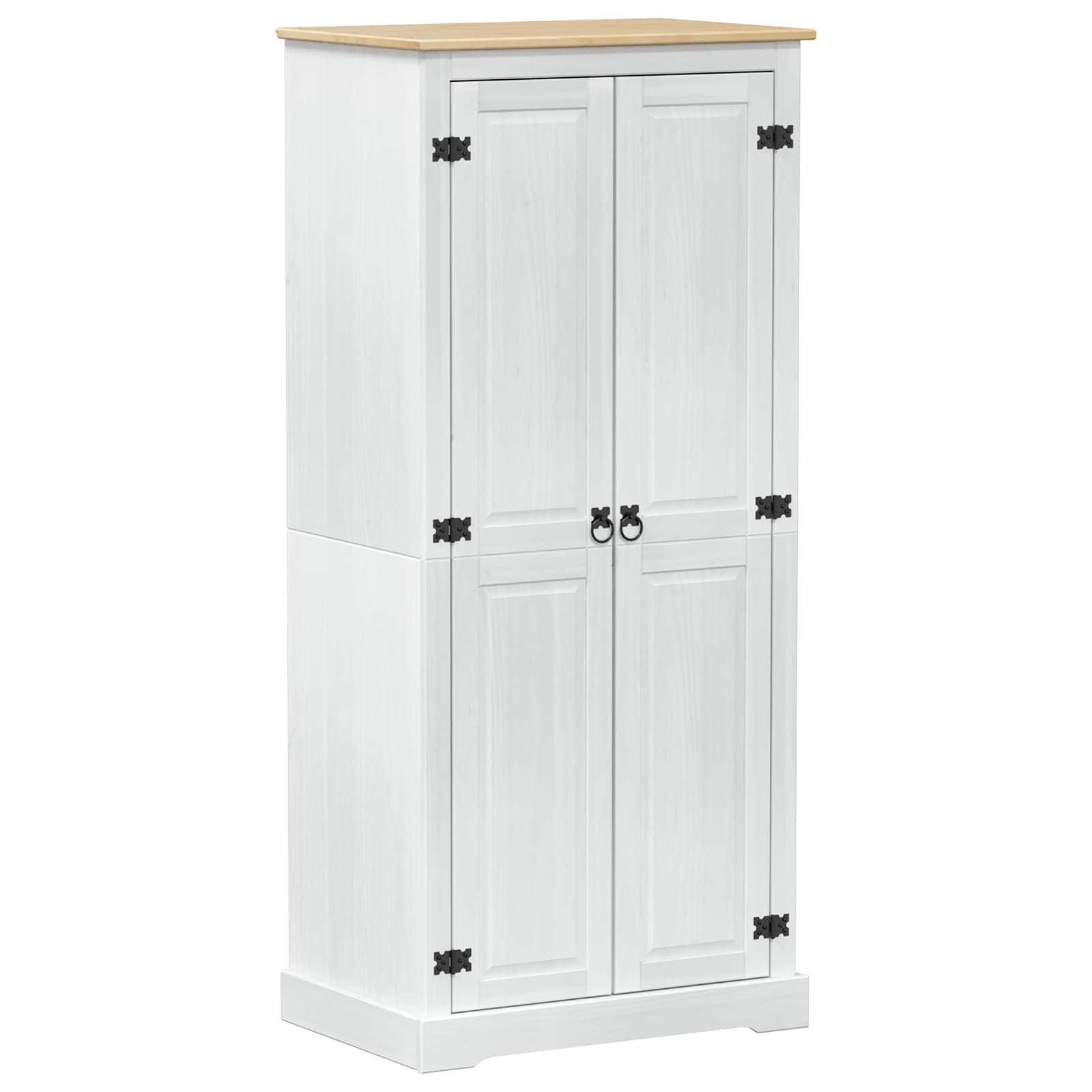 vidaXL Wardrobes White 76 x 50 x 170 cm Solid Pine Wood 2