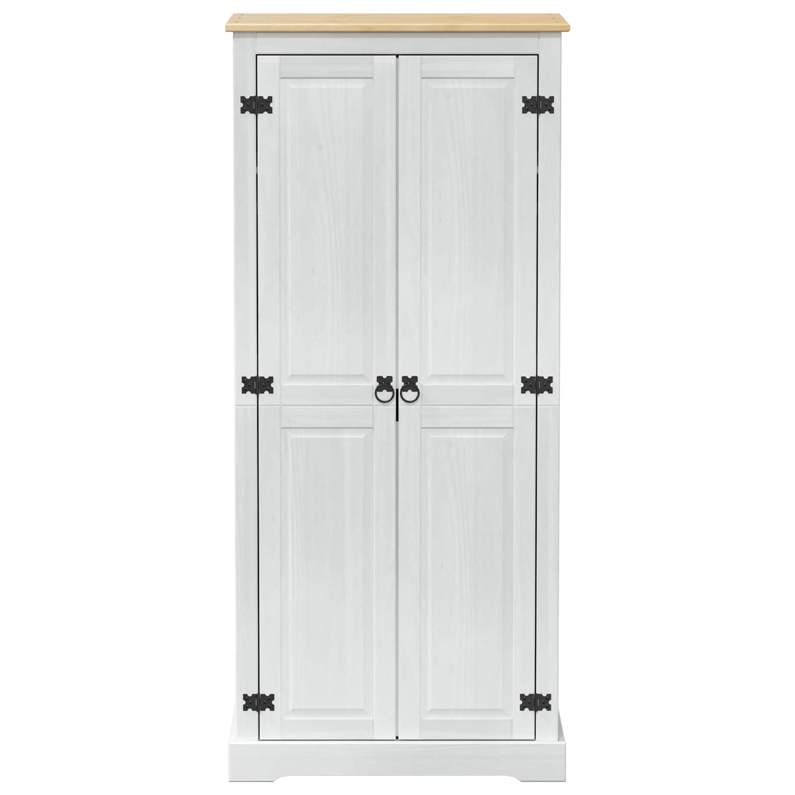 vidaXL Wardrobes White 76 x 50 x 170 cm Solid Pine Wood 4
