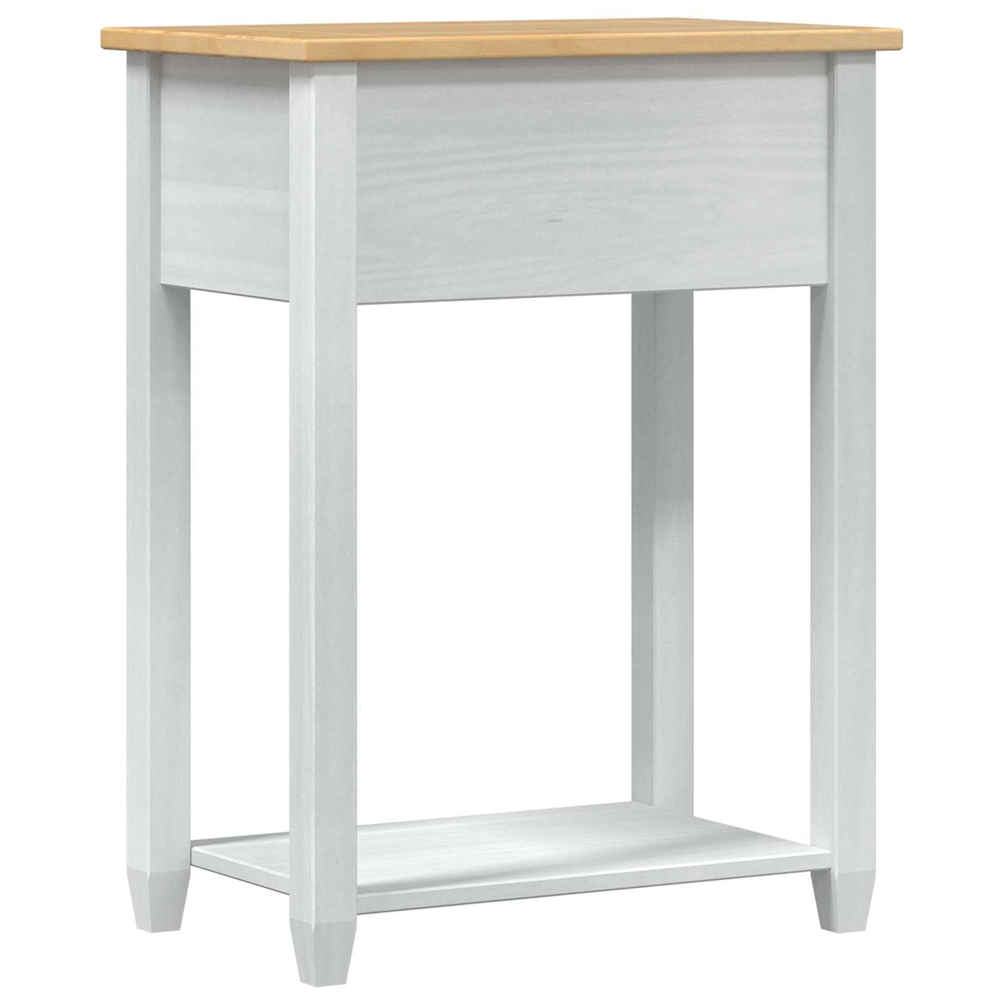 vidaXL Console table White 55 x 35 x 73 cm Solid Pine Wood 6