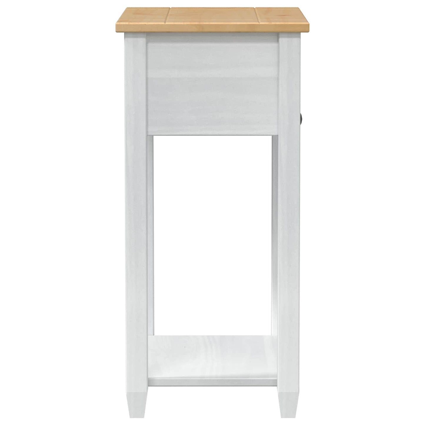 vidaXL Console table White 55 x 35 x 73 cm Solid Pine Wood 5