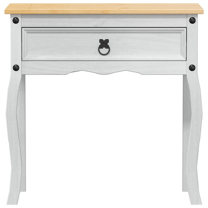 vidaXL Console table White 73 x 35 x 73 cm Solid Pine Wood 4