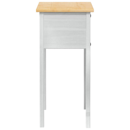 vidaXL Console table White 73 x 35 x 73 cm Solid Pine Wood 5