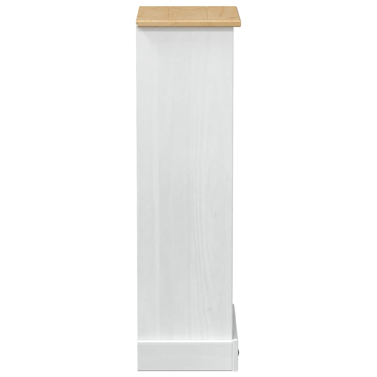 vidaXL Bookcase 46 x 29 x 100 cm Solid Pine Wood White 5