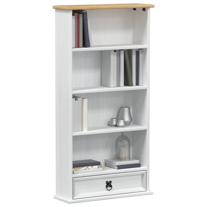 vidaXL CD cabinet White 52 x 17.5 x 103 cm Solid Pine Wood 3