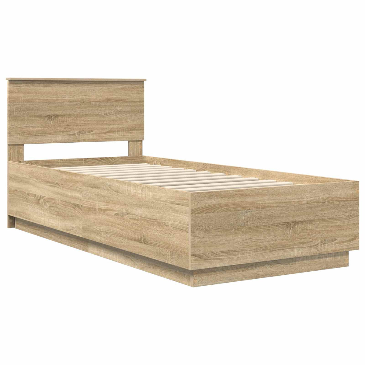 Bed Frame Engineered Wood Length 190 cm Sonoma oak 75 cm