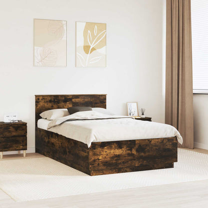 Bed Frame Engineered Wood Smoked Oak