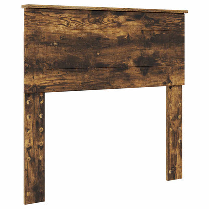 Bed Frame Engineered Wood Length 200 cm Smoked Oak 100 cm
