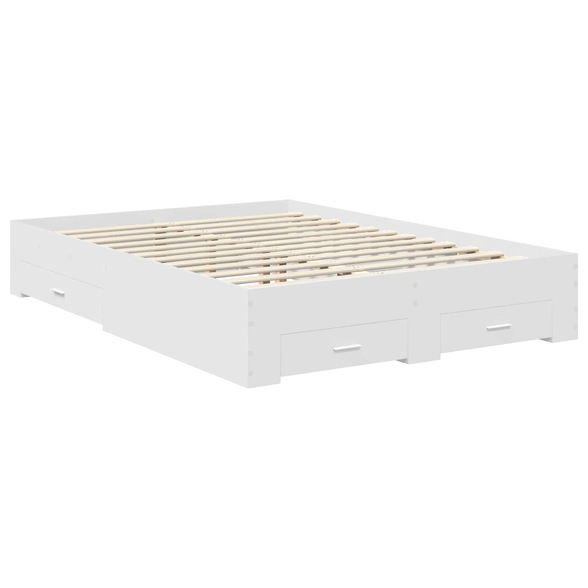 Bed Frame Engineered Wood White