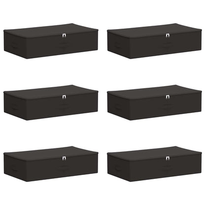 vidaXL Storage Box 6 pcs Non-woven fabric 70 x 40 x 18 cm 50.4 L 2