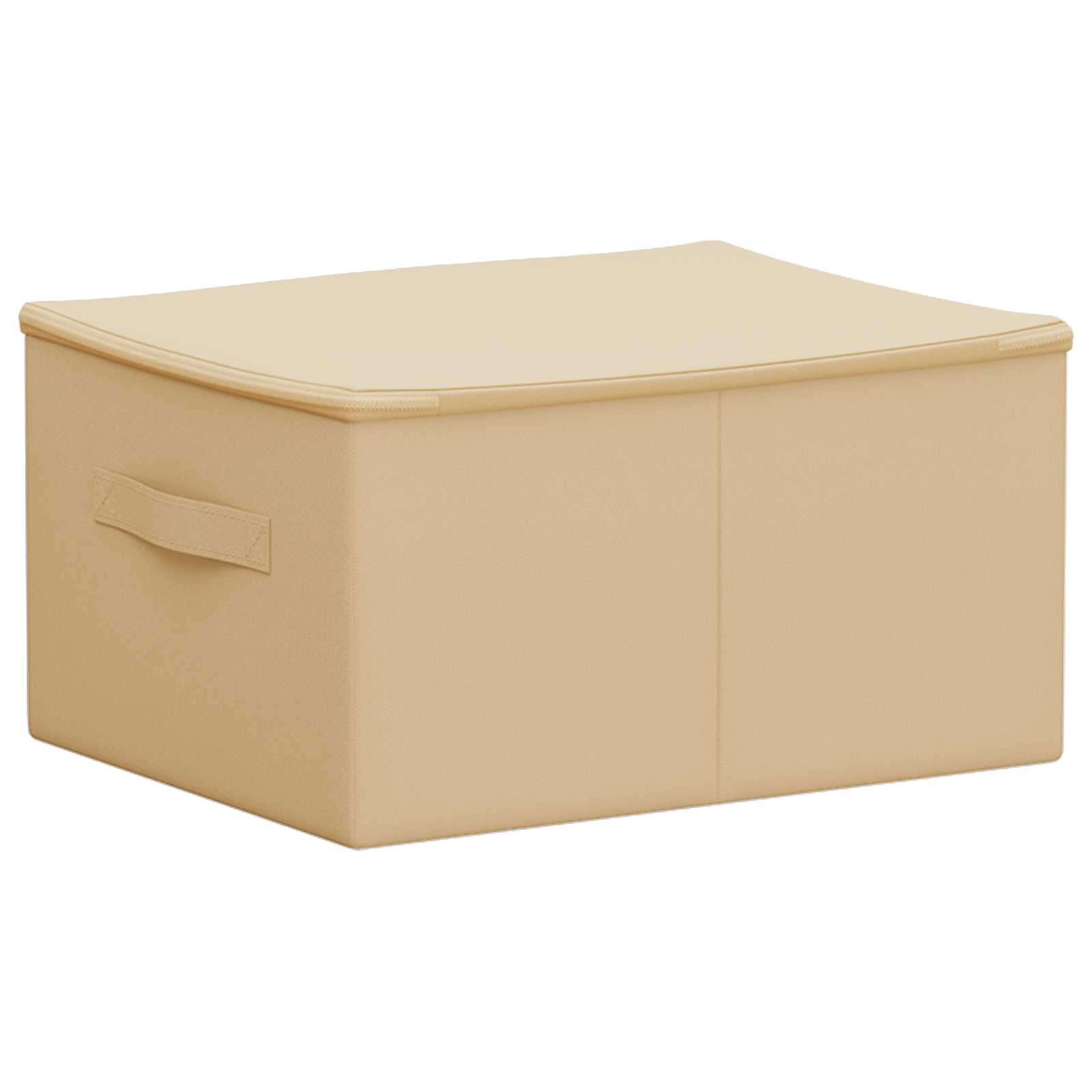 vidaXL Storage Box 6 pcs Non-woven fabric 50 x 30 x 25 cm 37.5 L Cream 6