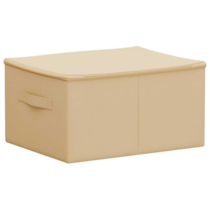 vidaXL Storage Box 6 pcs Non-woven fabric 50 x 30 x 25 cm 37.5 L Cream 6