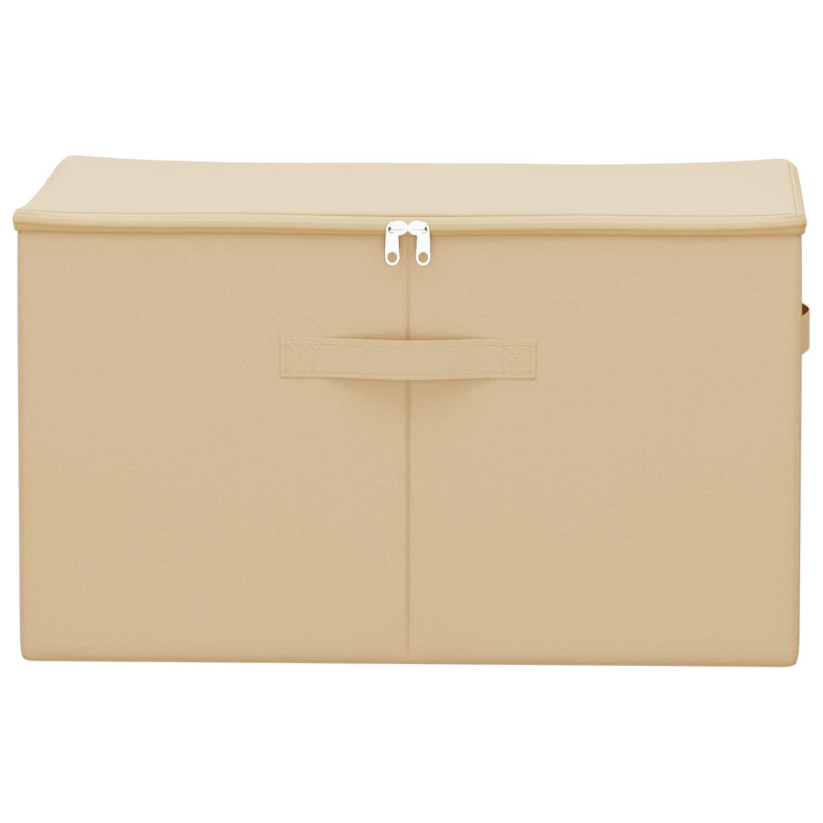 vidaXL Storage Box 6 pcs Non-woven fabric 55 x 35 x 32 cm 61.6 L Cream 4