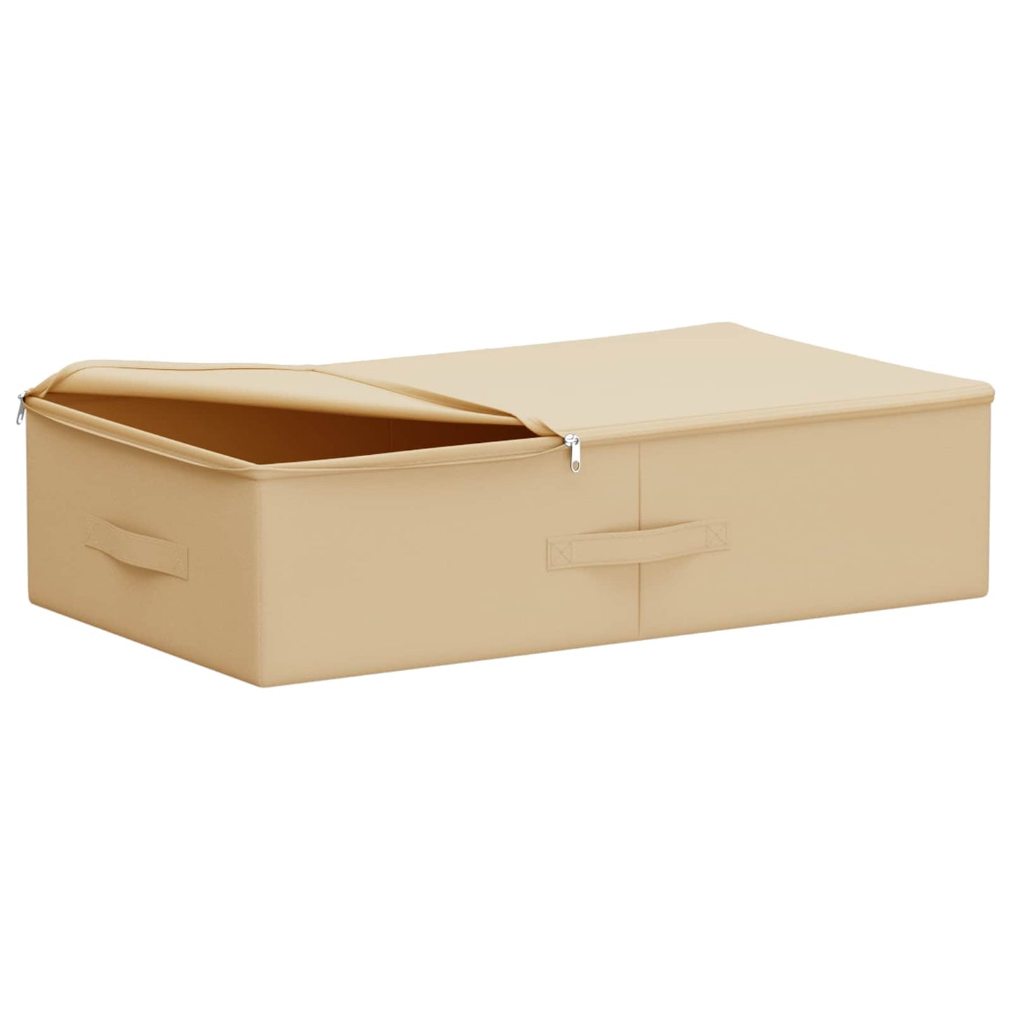 vidaXL Storage Box 6 pcs Non-woven fabric 70 x 40 x 18 cm 50.4 L Cream 3