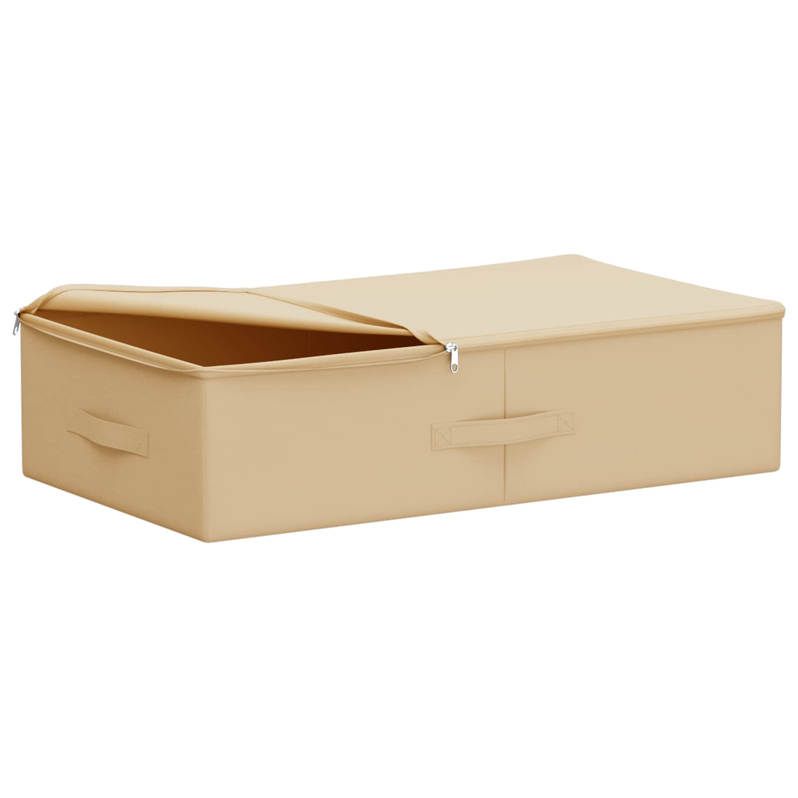 vidaXL Storage Box 6 pcs Non-woven fabric 70 x 40 x 18 cm 50.4 L Cream 3