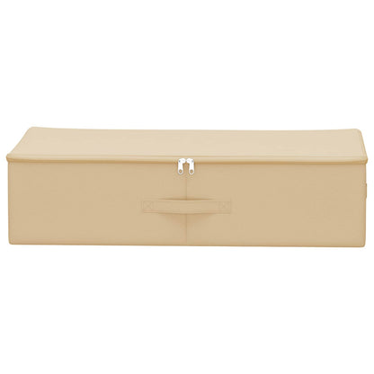 vidaXL Storage Box 6 pcs Non-woven fabric 70 x 40 x 18 cm 50.4 L Cream 4