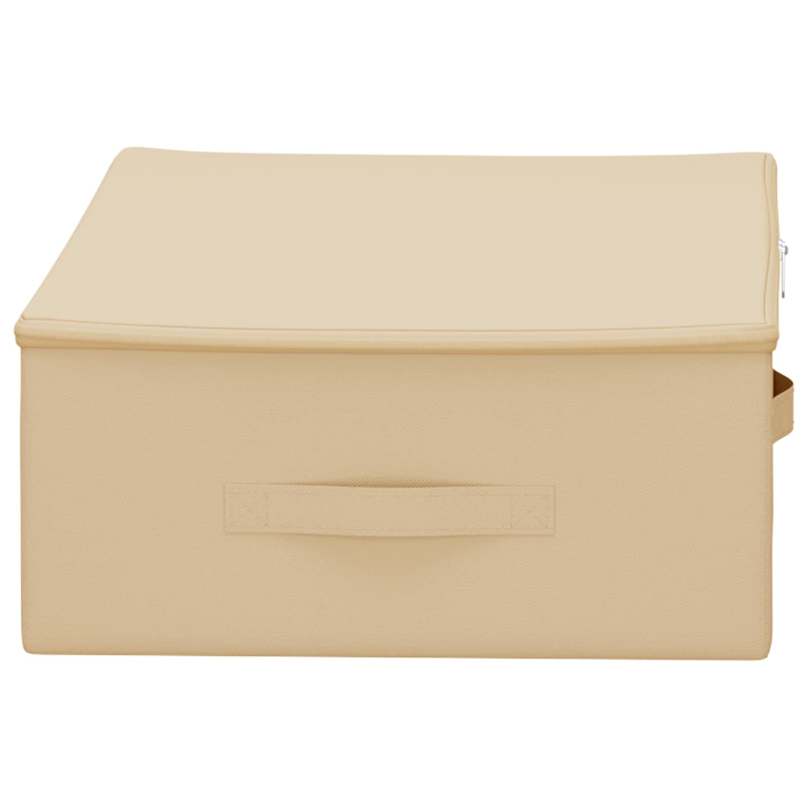 vidaXL Storage Box 6 pcs Non-woven fabric 70 x 40 x 18 cm 50.4 L Cream 5