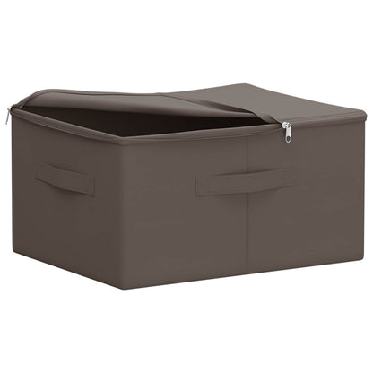 vidaXL Storage Box 6 pcs Non-woven fabric 50 x 30 x 25 cm 37.5 L Grey 3