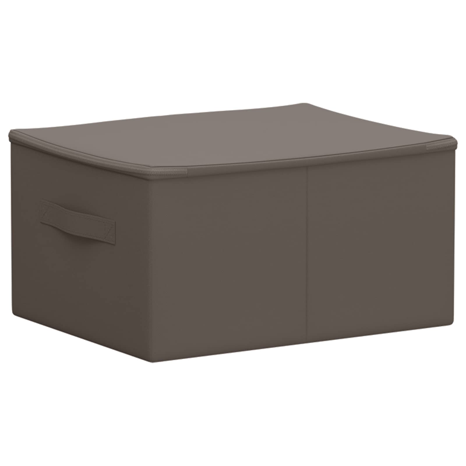 vidaXL Storage Box 6 pcs Non-woven fabric 50 x 30 x 25 cm 37.5 L Grey 6