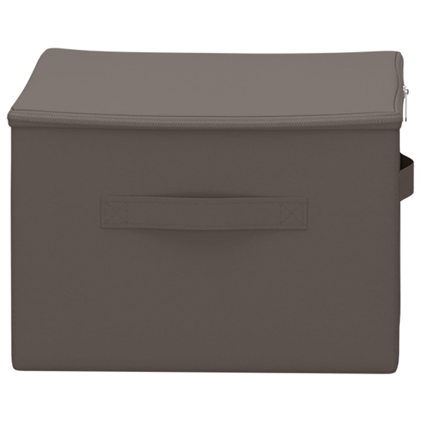 vidaXL Storage Box 6 pcs Non-woven fabric 50 x 30 x 25 cm 37.5 L Grey 5