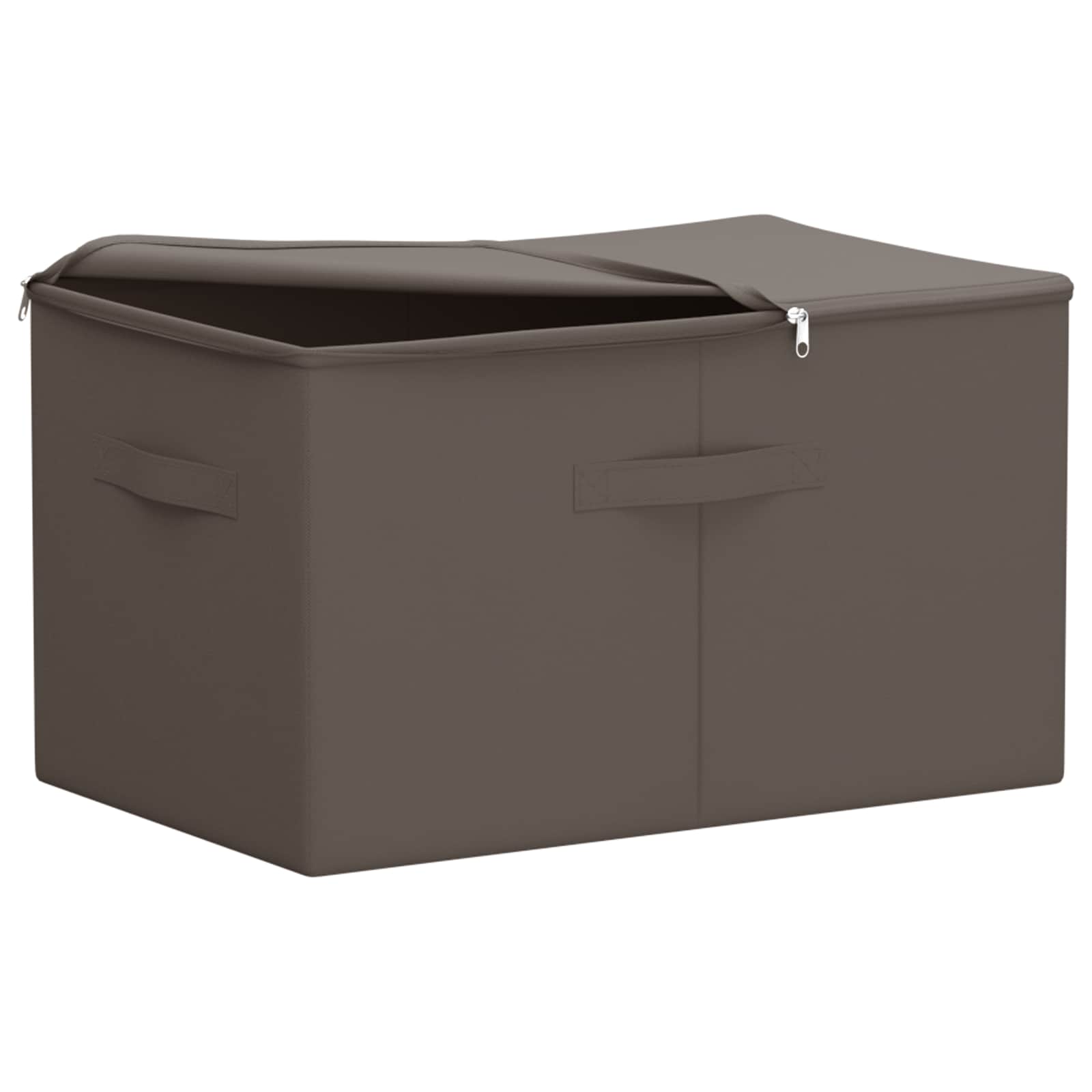 vidaXL Storage Box 6 pcs Non-woven fabric 60 x 43 x 35 cm 90.3 L Grey 3
