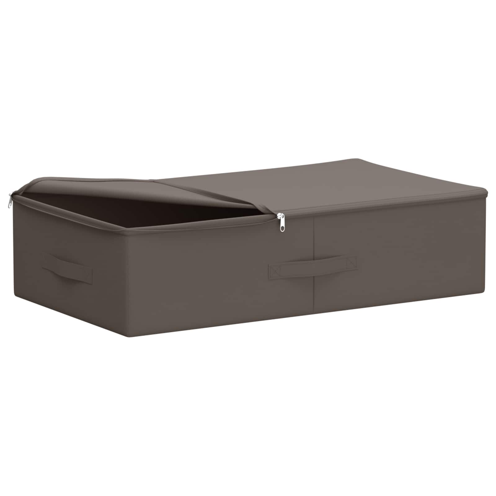 vidaXL Storage Box 6 pcs Non-woven fabric 70 x 40 x 18 cm 50.4 L Grey 3