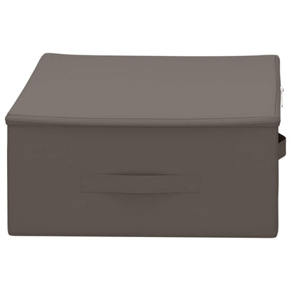 vidaXL Storage Box 6 pcs Non-woven fabric 70 x 40 x 18 cm 50.4 L Grey 5