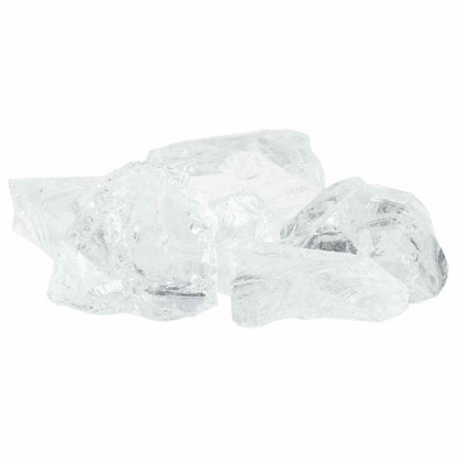 vidaXL Garden Stones White 12 cm Glass 2