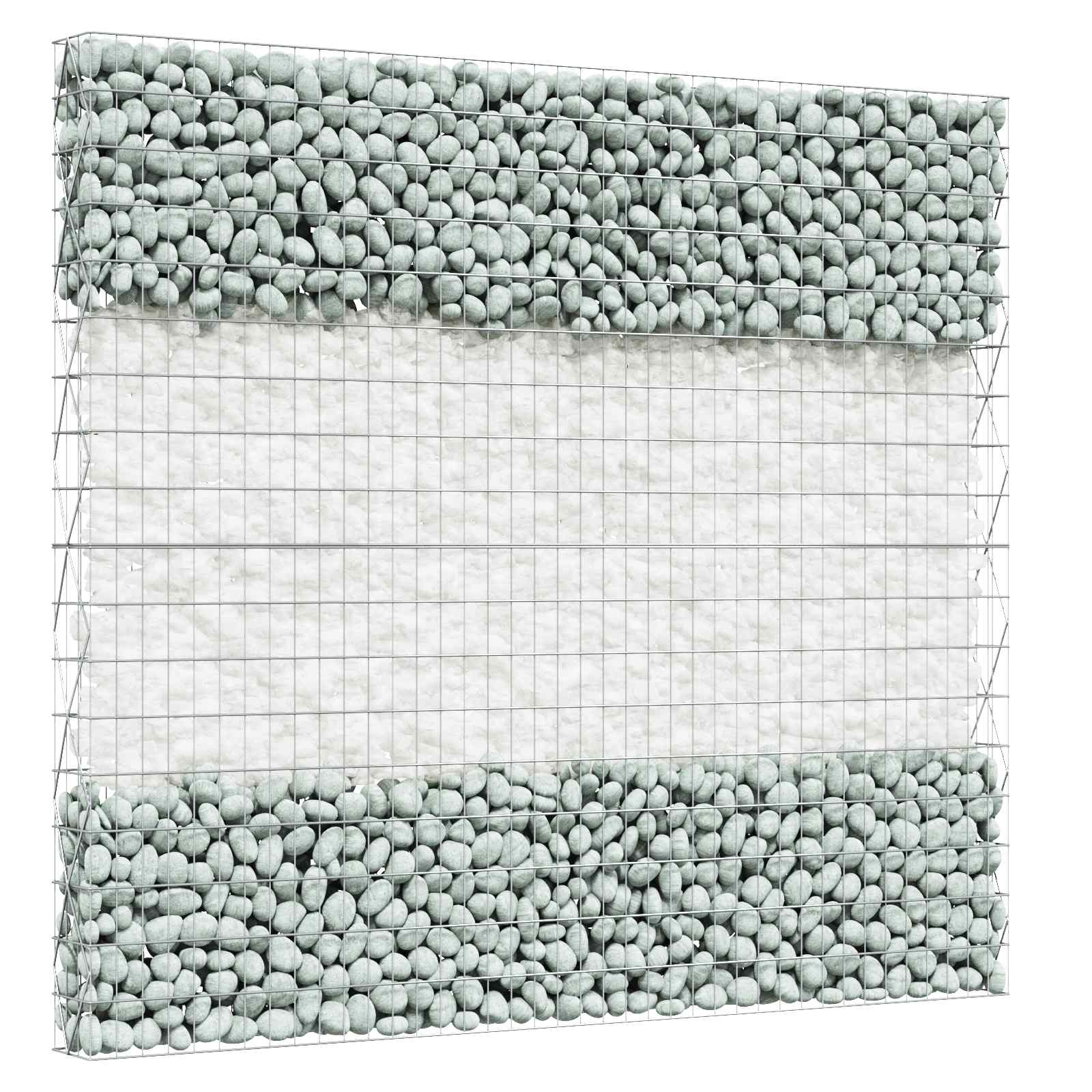 vidaXL Garden Stones White 12 cm Glass 3