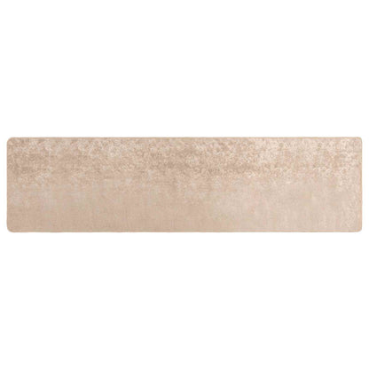 vidaXL Rug Runner MARSA Beige 80 x 300 cm Polyester and PVC 2